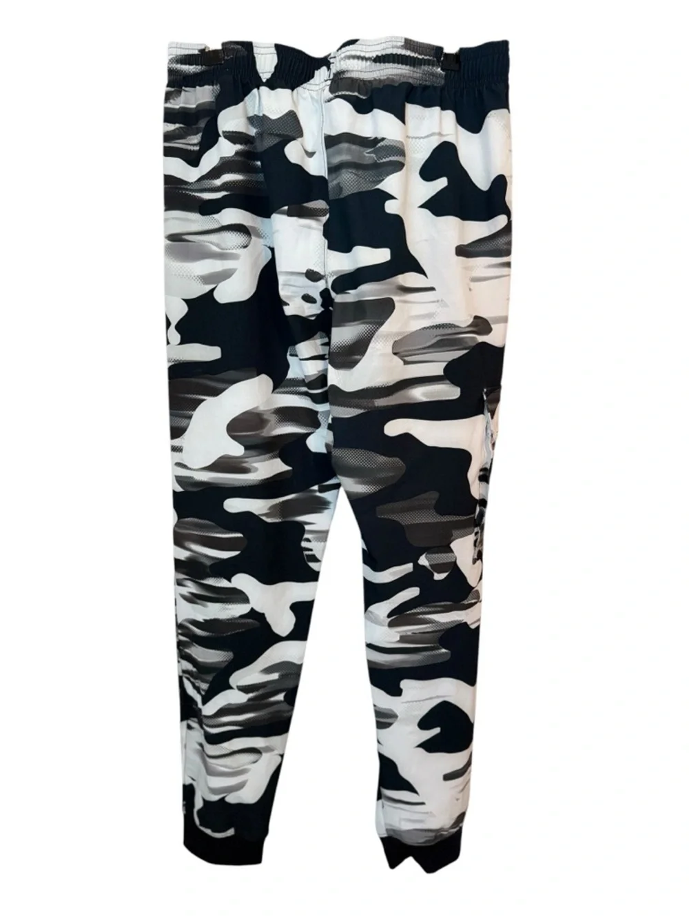 Under Armour Youth YXL Black Gray Camo Jogger Pants Athletic Stretch Cargo